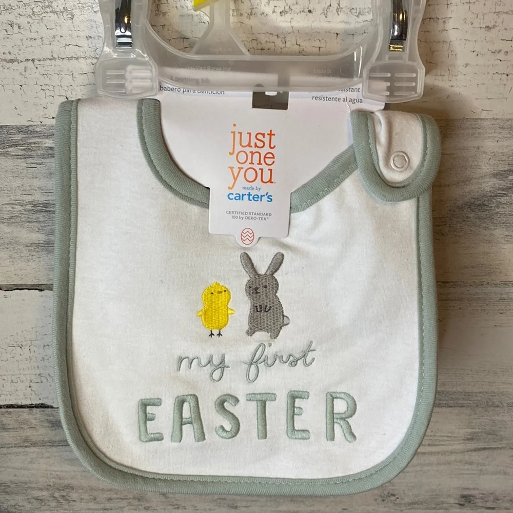 Carters My First Easter Bib NEW